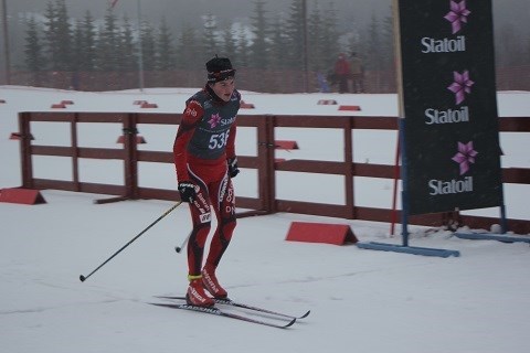 Aksel Mathias Meland vel i mål til 54. plass. Foto: TSN